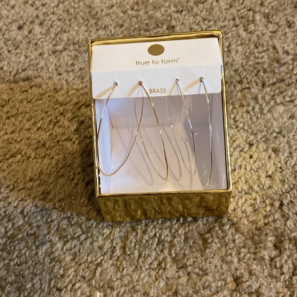 true to form Exaggerated Hoop Earrings in Gold and Silver - Picture 4 of 8